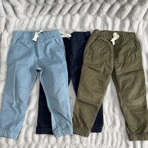 Cat and Jack Stylish Kids Bottoms Set - Blue, Navy, and Olive